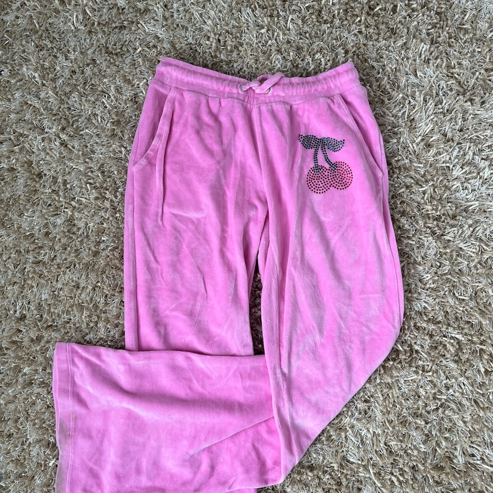 ASOS velour cherry sweatpants